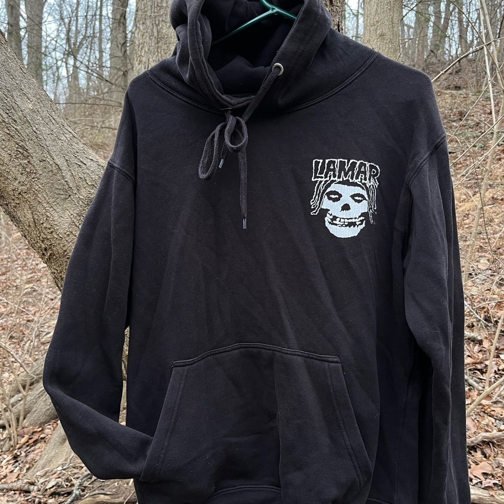 Misfits x LAMAR Jackson Skull Men’s Large Hoodie Black Baltimore Ravens NFL